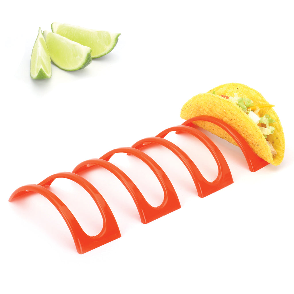 Taco Holders / Taco Stands (4 Pack - Holds 1 Taco Each) - Red Plastic